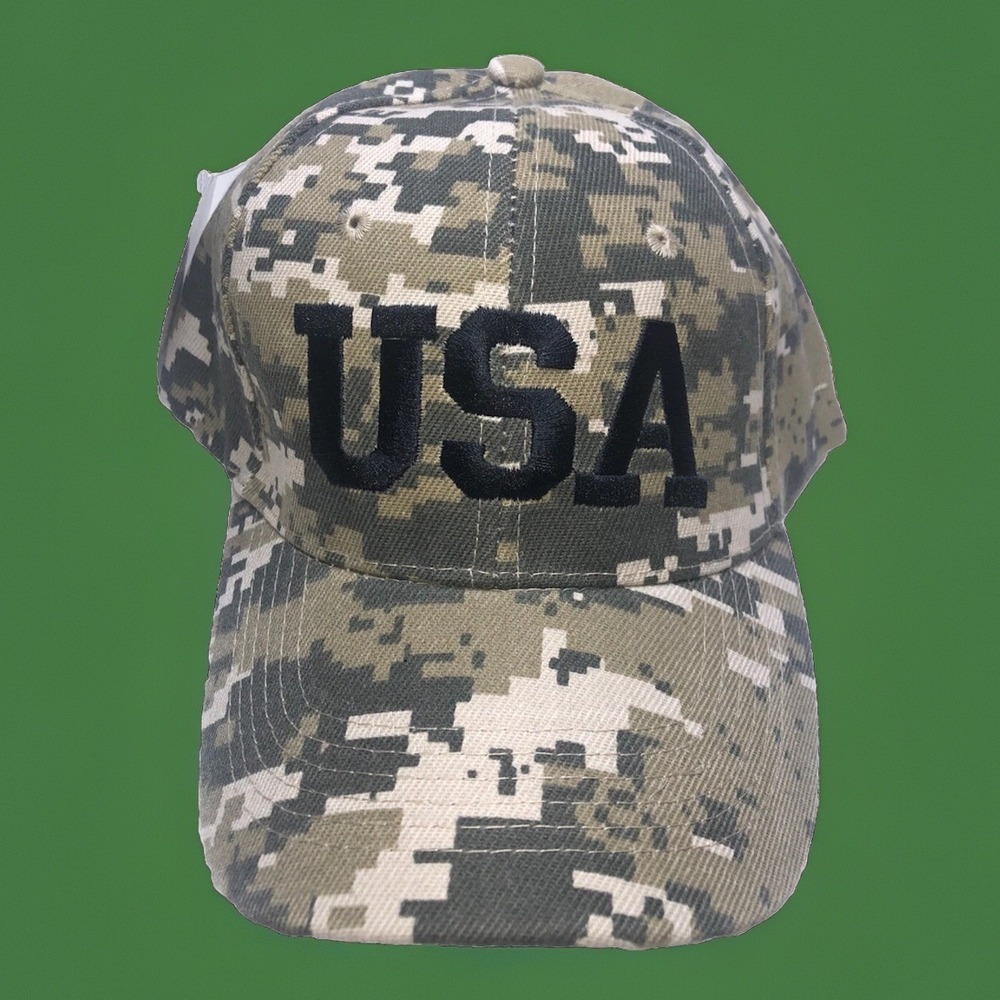 Veteran Hat‎ / USA DIGITAL PATTERN CAP - ADJUSTABLE STRAP Hunting Baseball Hat